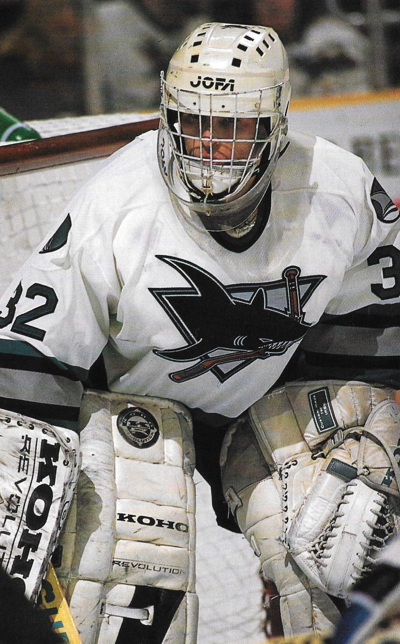Happy 54th Birthday to alumni goaltender Arturs Irbe.  Sharks Magazine vol.5/no.4 