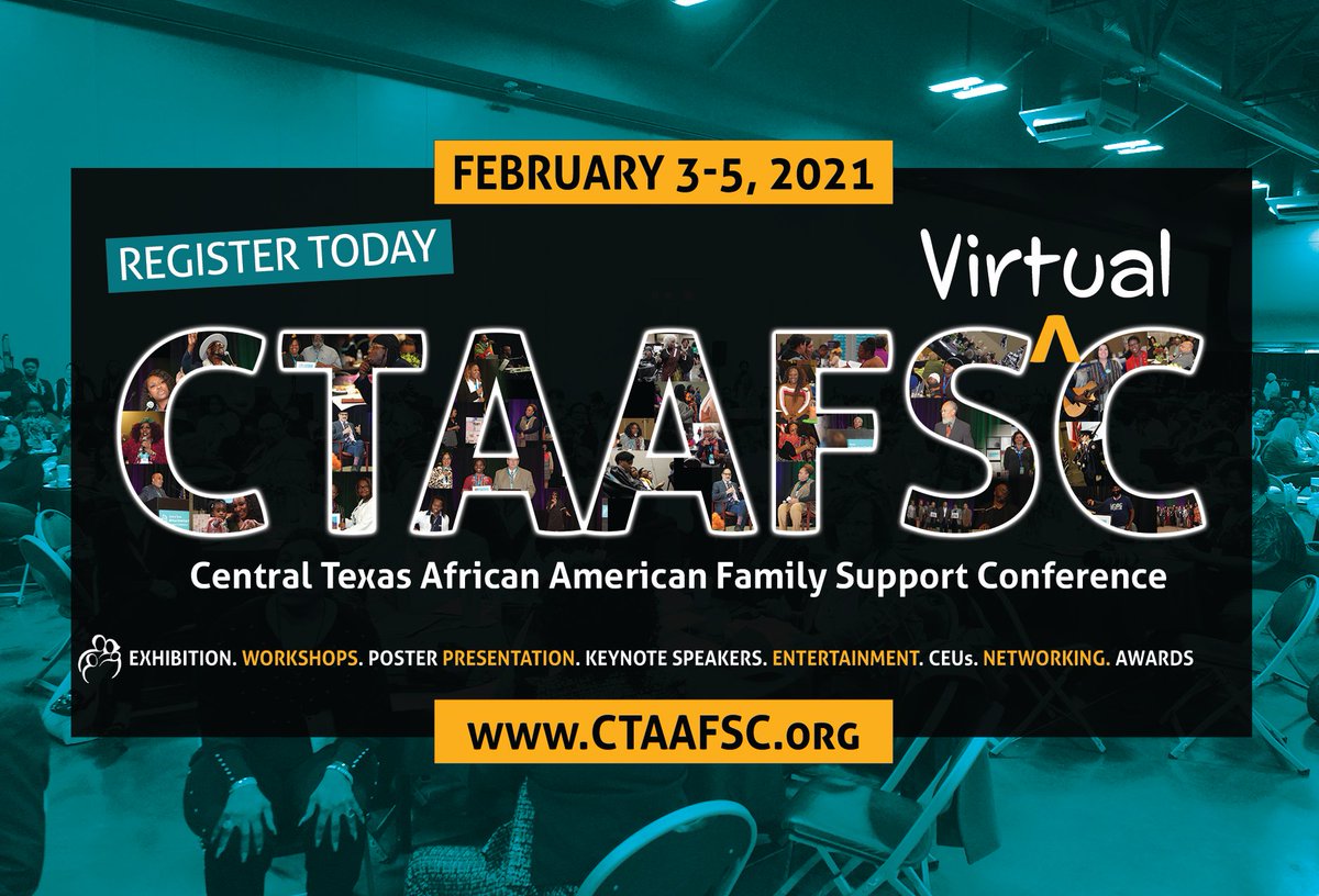 CapCityBFF's tweet photo. There's still time to join the Central Texas African American Family Support Conference (Feb. 3-5) and Feb. 6, will be the Yes2BestYouth Summit. The #TogetherWeWillHeal theme will provide resources to those facing challenges from #COVID19. Sign up https://t.co/ycYQdpK2HD #virtual https://t.co/0b0Bv14WXw