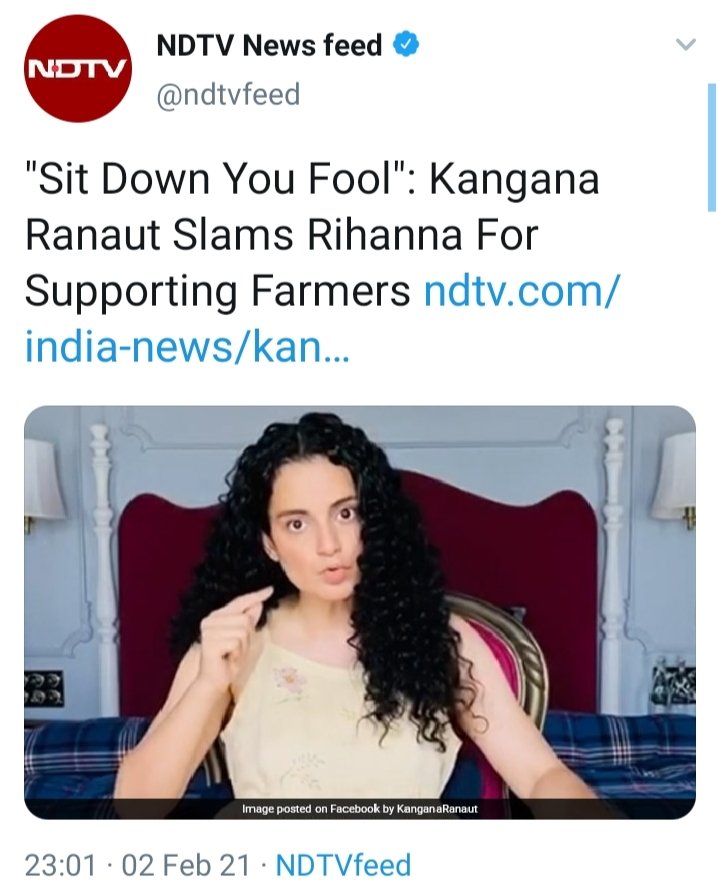MasalaBai's tweet image. As a media watcher, just want to point out something.This headline is a classic example of how media enables and legitimises hate under the garb of &quot;both sides.&quot; The word &quot;slams&quot; justifies Kangana calling farmers terrorists. This is just an eg.