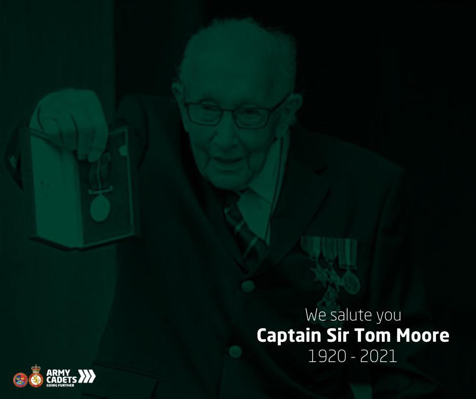 Farewell Captain Sir Tom Moore. The foot prints you have left will be remembered for a long time!