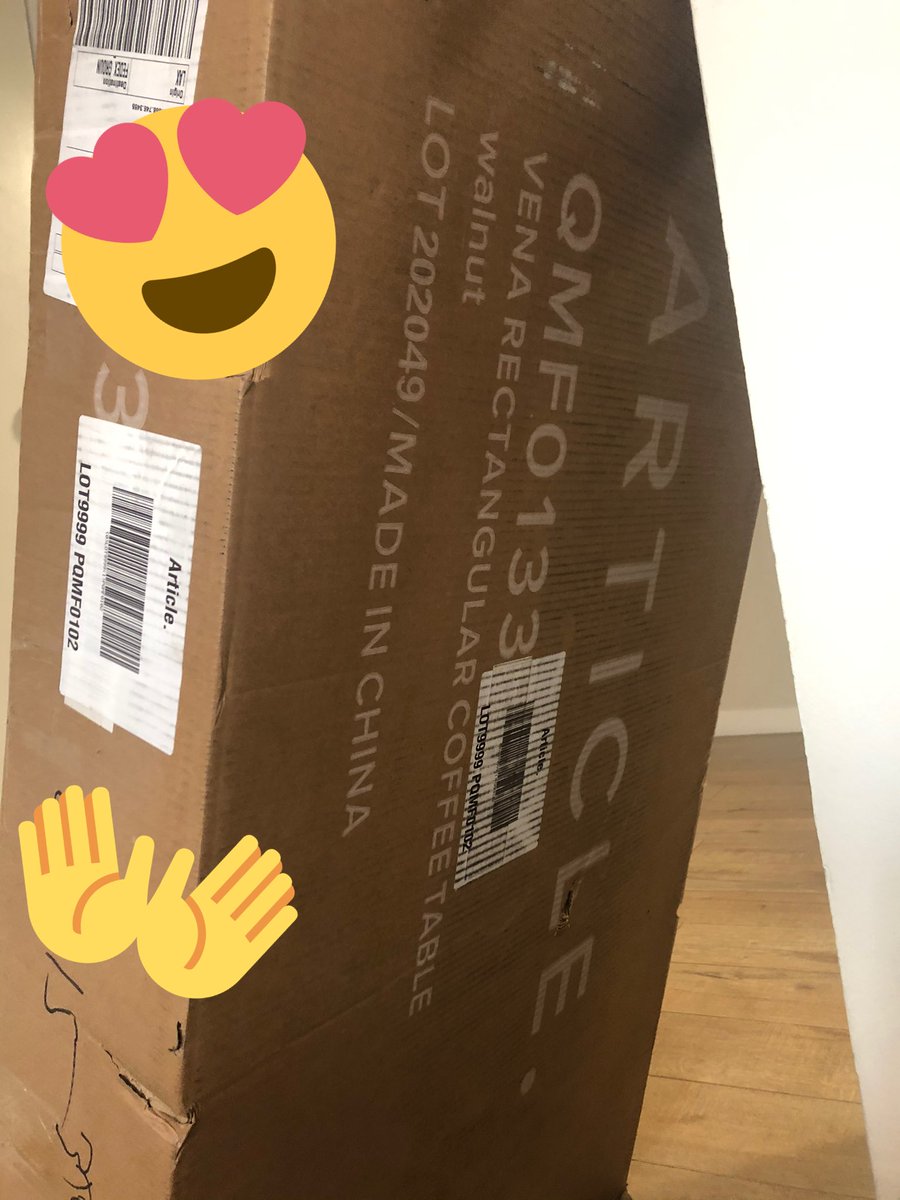 ItsTova's tweet image. So excited for my new @articlemodern marble coffee table!