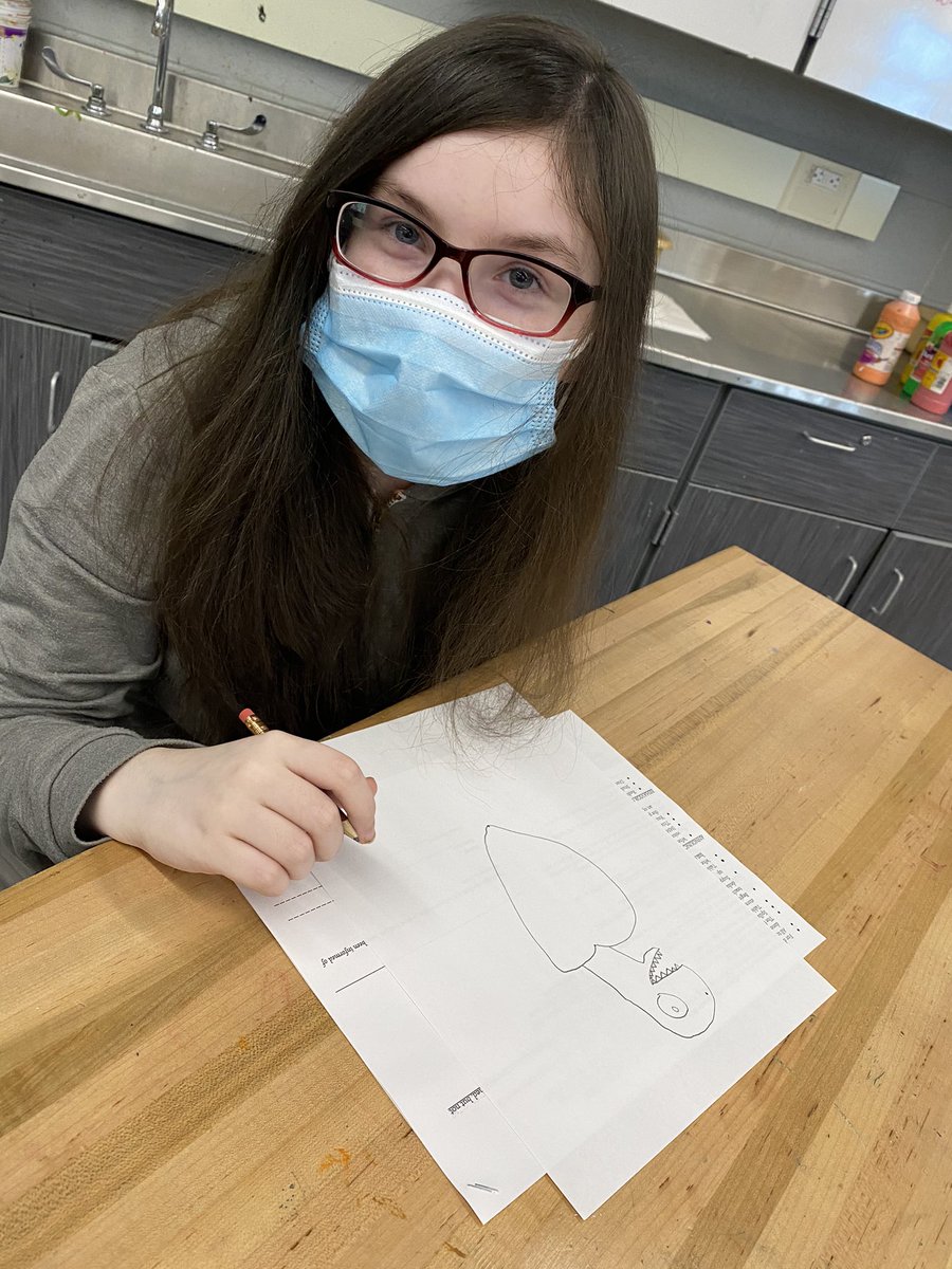hw_warriors's tweet photo. Many different art skills must come together for our Warriors to draw their valentine dinosaurs! We think they are doing an excellent job! #1phasd https://t.co/8D23RzqOcq