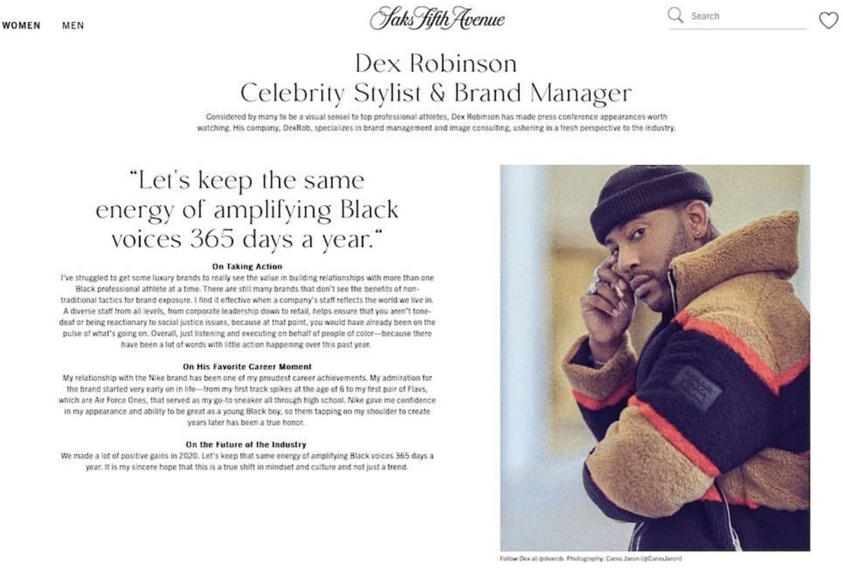 iamrickyparker's tweet image. .@DexRob for @saks #BHM