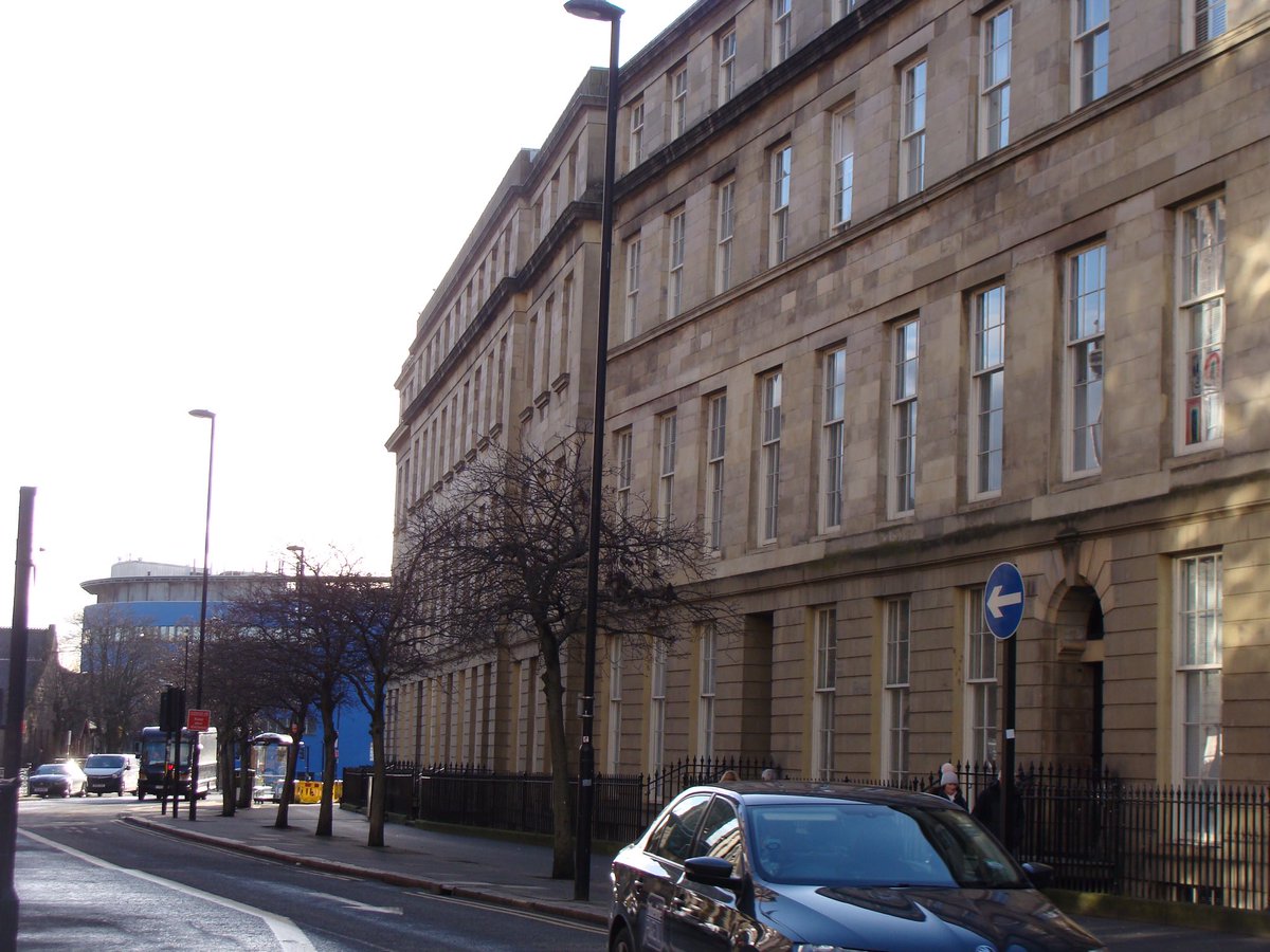 A look along Clayton St West towards my favourite Newcastle church, St Mary's RC Cathedral, built with donations from poor Irish immigrants who came to Newcastle - including my great grandparents from Monaghan, Galway and Cavan.  @Old_LowLight  @KerryAtkin1  @PJDThomas