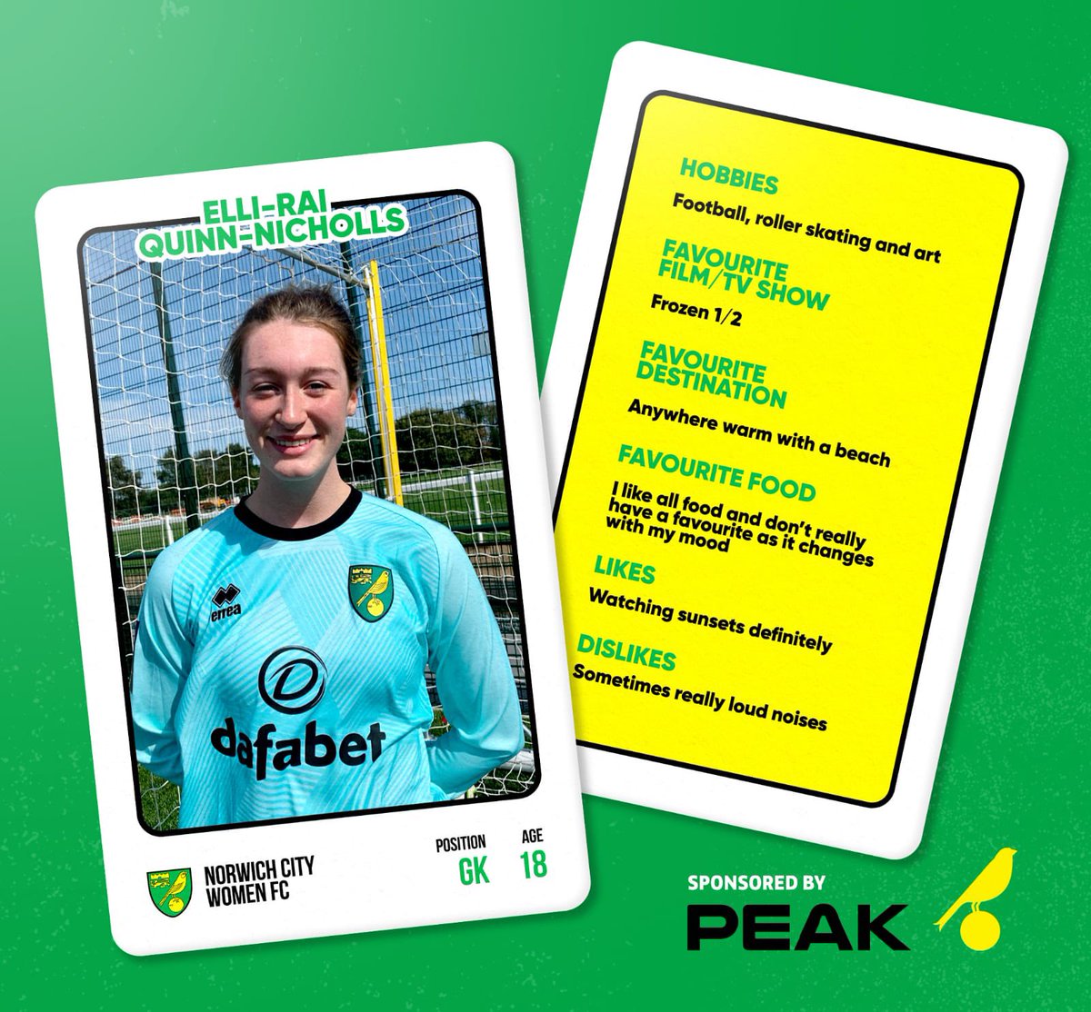 NorwichCityWFC's tweet image. Get to know our team: @rai_elli 

Ahh to be back on the beach ☀️🏖 Can’t disagree with your favourite destination Elli! 

#NCWFC #NCFC #GetToKnowOurTeam