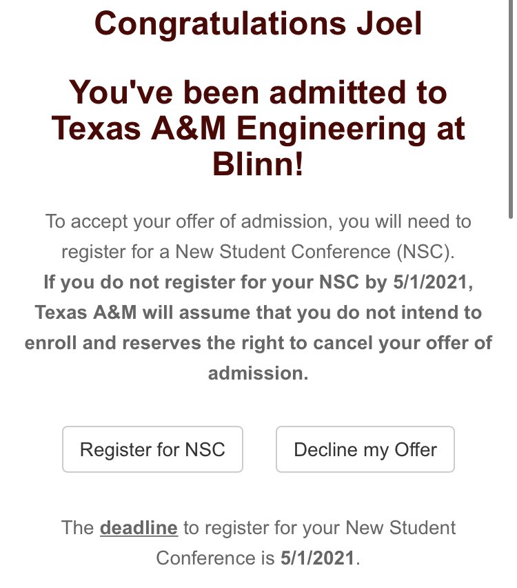 TAMU it is
