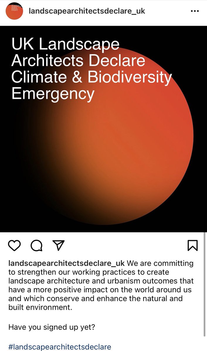 **Tuesday news** Landscape Architects Declare UK are on Instagram… #chooselandscape #landscapearchitectsdeclare