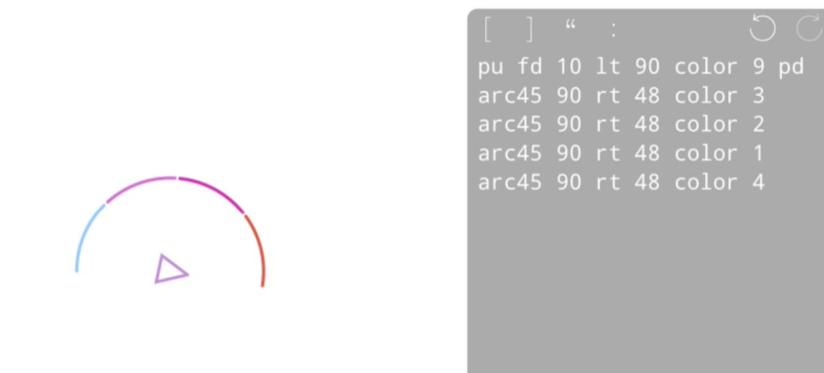 Impressive coding from Year 4 using Logo, check out these rainbow designs! <a href="/TraceyChongSHS/">Tracey Chong</a> <a href="/EStoneSHS/">Emily Stone</a> #MathsinComputing