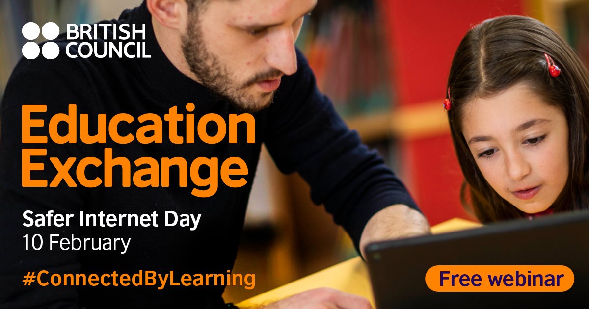 How can teachers ensure that pupils are using the internet safely while they are learning from home? Join the next <a href="/Schools_British/">British Council Schools</a> Education Exchange webinar on 10 February to celebrate #SaferInternetDay and hear from a global panel: bit.ly/2YCfezO #EduExch2021