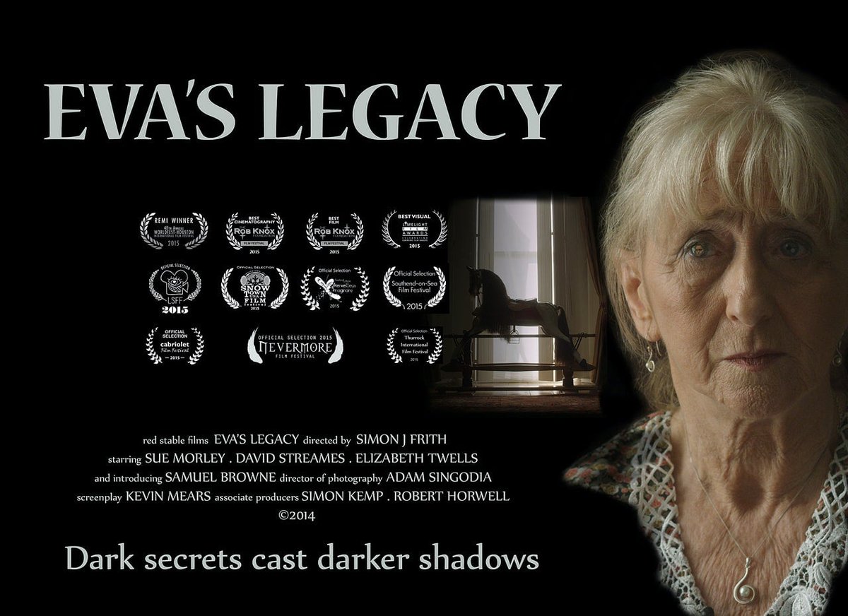 If you're looking for a ten minute chiller, @LAshortsFest have just put 'Eva's Legacy', my debut short, on their YouTube channel. Directed by @SimonFrith for @redstablefilms Enjoy! youtu.be/yX8J4AW-x_Q