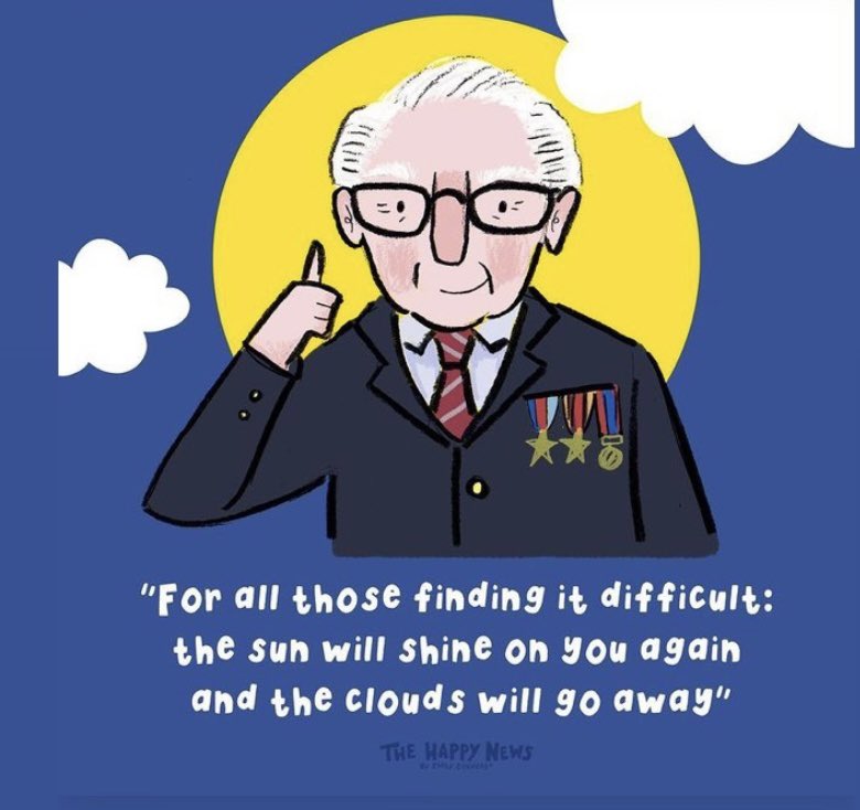 LozGreen_'s tweet photo. #RIPCaptainSirTomMoore 💙 https://t.co/Vr9As0XS0S
