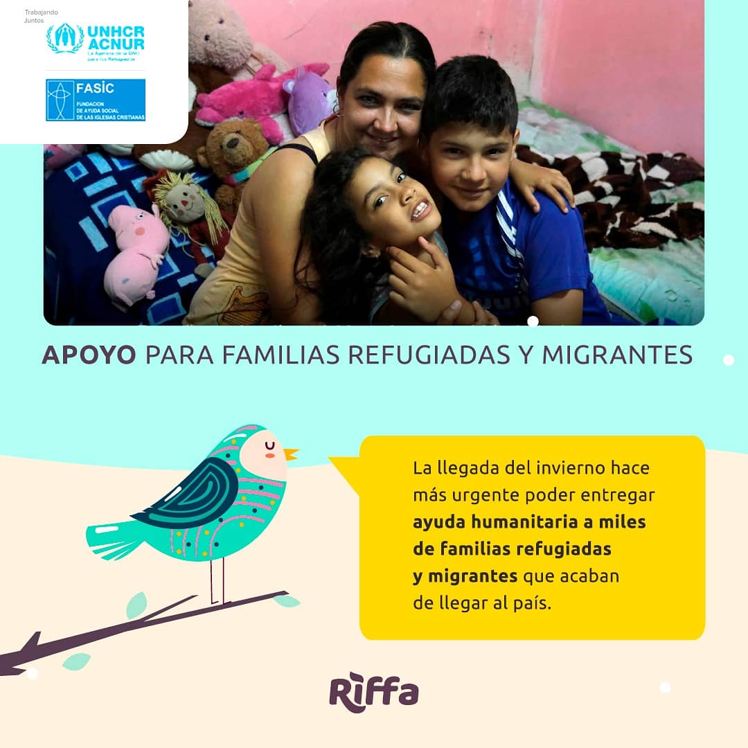 FASICDDHH's tweet image. [ATENCIÓN]
#FASIC Junto a #Riffa sortearán una noche para 4 en Villas Toscanas.
 Colabora con nuestra causa de &quot;Apoyo para familias refugiadas y migrantes&quot; en riffa.cl y participa! 

¡Tu solidaridad puede ser premiada!

@clycme