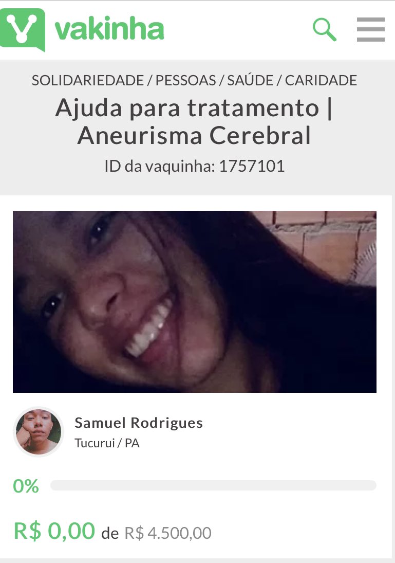 Fred_CQN's tweet image. Vamos contribuir e vamos dar RT ... FAÇA A DIFERENÇA! Qualquer valor é bem vindo!
vaka.me/1757101