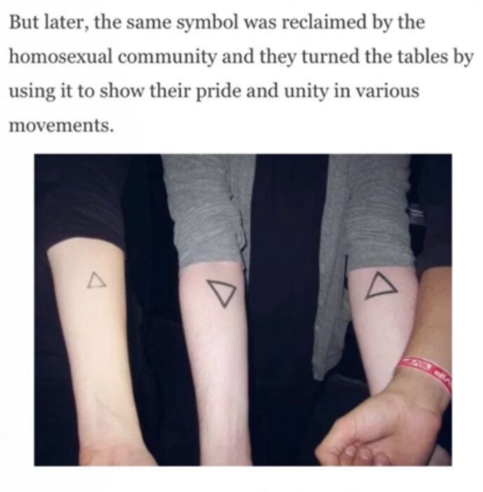 The triangle part 1Louis has tattooed a triangle in his ancleIn case you don’t know, here is some info of the triangles and the LGBTQ+ community