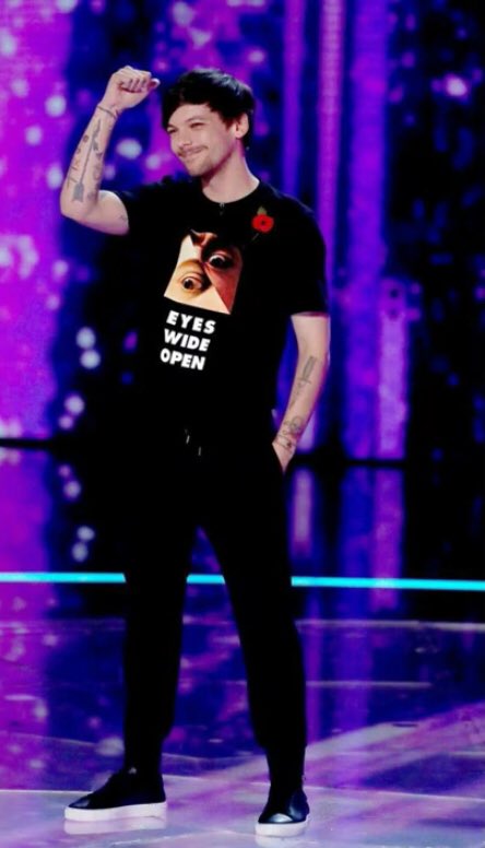 Eyes wide openEyes wide open is a movie of to men that fall in love with each other.Louis wore a T-shirt of this movie when he was jurying in the x factor.( He looks so good in this photo btw)