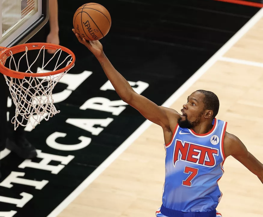 No. 3 in the NBA Math player power rankings:Kevin Durant, Brooklyn Nets: 25.38 https://nbamath.com/rolling-player-ratings/