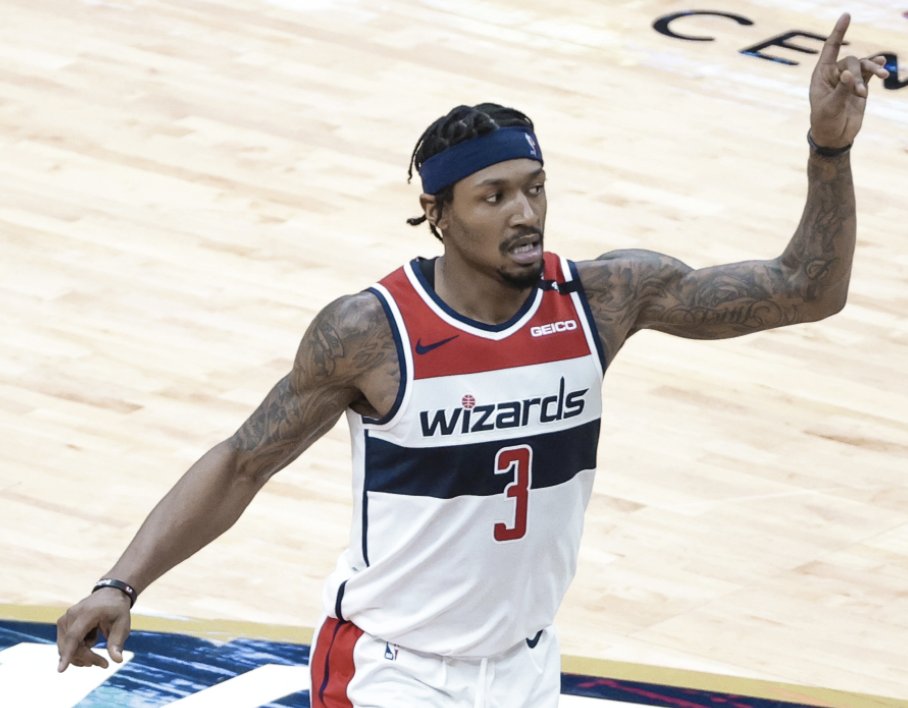 No. 2 in the NBA Math player power rankings:Bradley Beal, Washington Wizards: 26.11 https://nbamath.com/rolling-player-ratings/