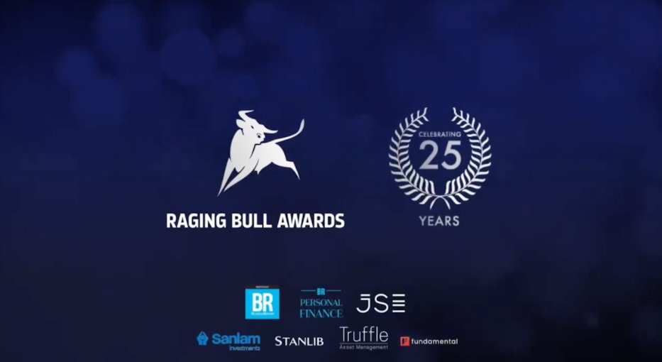 [A special appreciation post to all our sponsors]

Thank you very much to our valued #RagingBullAwards2021 sponsors: <a href="/JSE_Group/">JSE</a> <a href="/SanlamInvest/">Sanlam Investments</a> <a href="/STANLIB/">STANLIB</a> Truffle and <a href="/TeamFundamental/">TeamFundamental</a>.