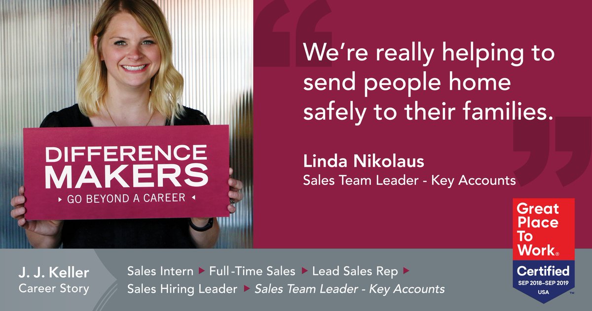 #NowHiring Join our #sales team at J. J. Keller as we help employers protect people and the businesses they run. Learn more and APPLY TODAY: bit.ly/2YGcd1H | #jjkellerdifference #jjksales #remotejobs #WorkFromHome #insidesales