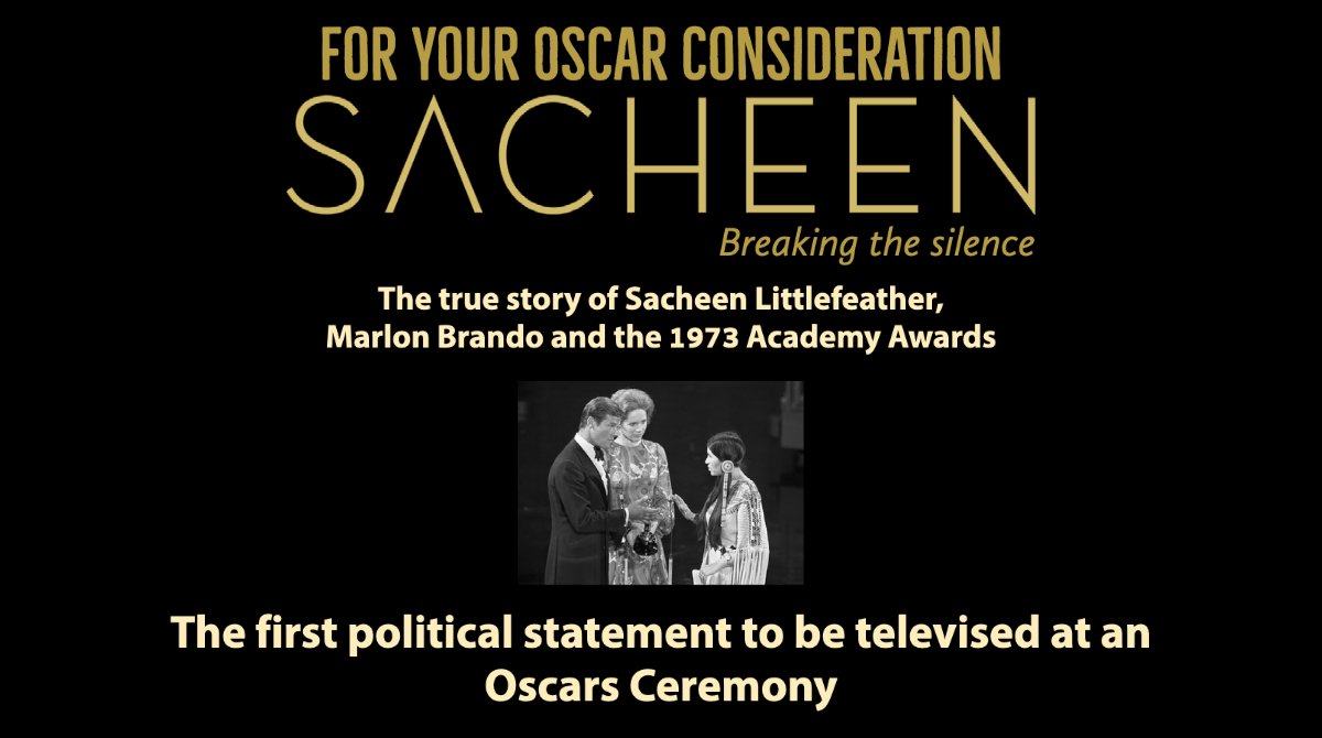SACHEENfilms's tweet photo. SACHEEN is only the second Native American film to qualify for consideration by the Academy. Share her message of unity, peace, justice and equity, and follow this page to stay up-to-date. 
#BreakingTheSilence #Sacheen #SacheenLittlefeather #Oscars2021 #NativeActor #decolonize https://t.co/6S8JlKmNkA