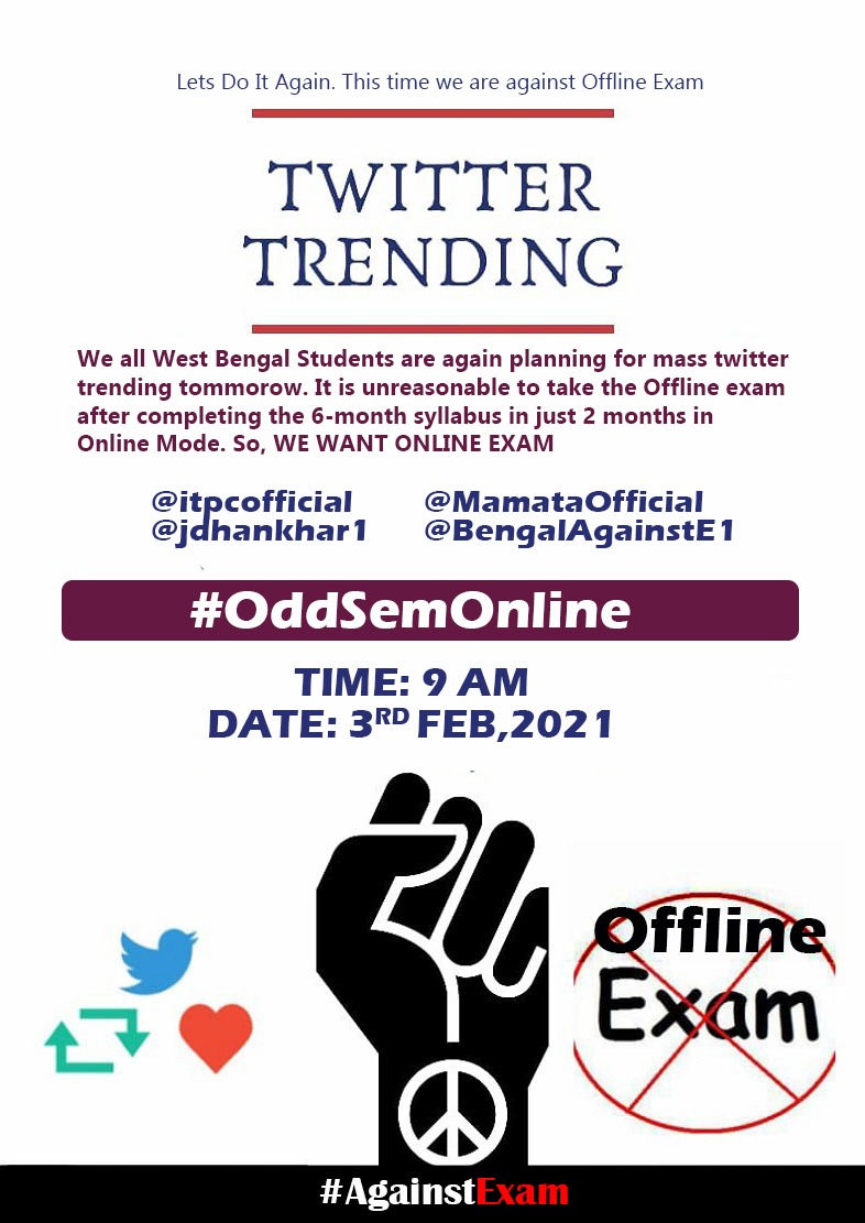 #BengalAgainstExam tweet media