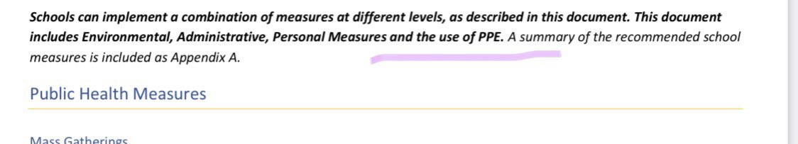 27/ The K-12 BCCDC guidance states that PPE can be part of a school district’s plan. When school districts say they are following pho’s guidance, they are not being truthful.  http://www.bccdc.ca/Health-Info-Site/Documents/COVID_public_guidance/Guidance-k-12-schools.pdf