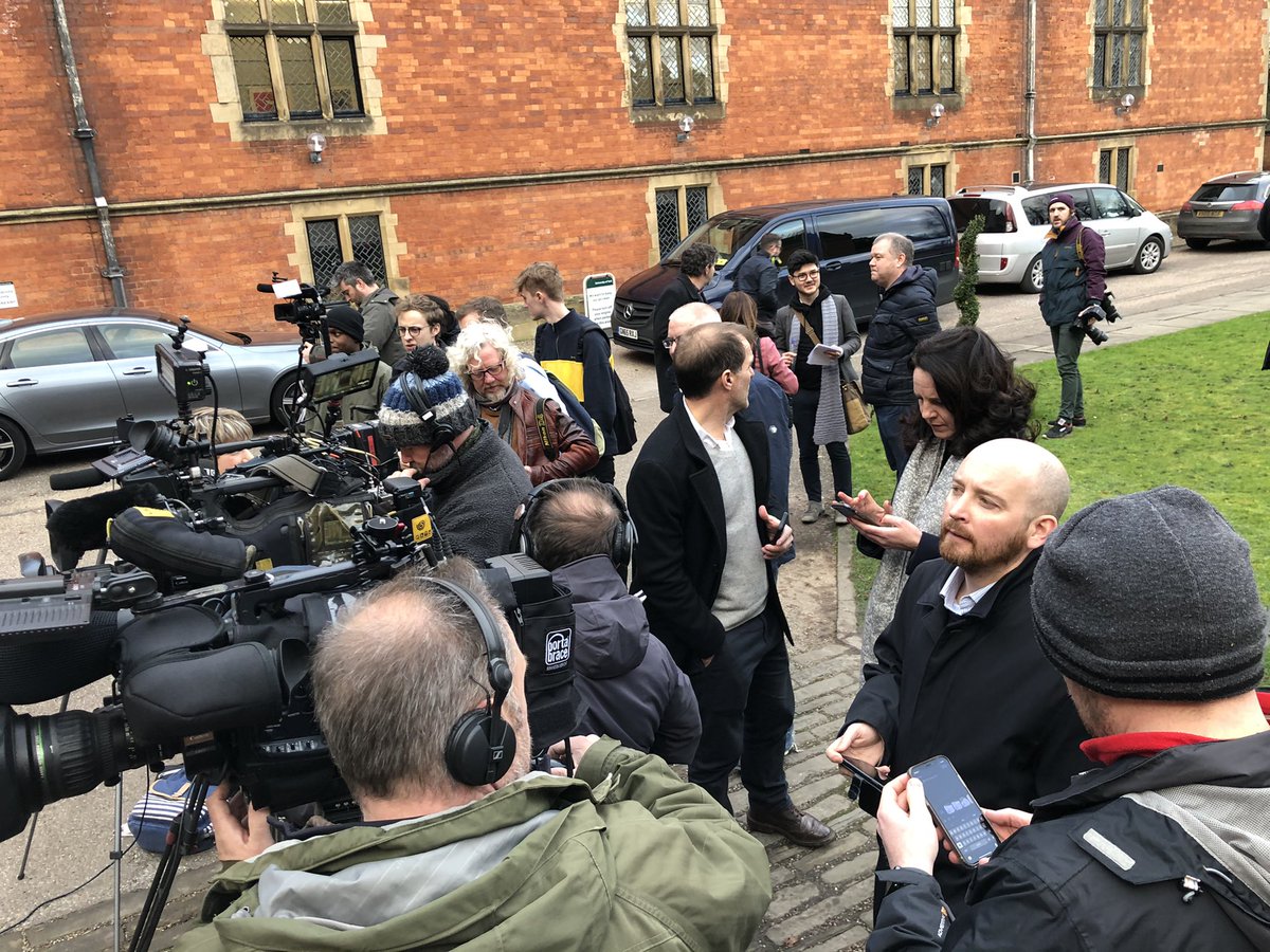 john_bevir's tweet image. 1 year and 1 day ago... the press pack gather for a statement at York University about 2 students confirmed as having the first known cases of #Coronavirus Some locals we spoke to ahead of time didn’t know what it was... others weren’t worried... the calm before the storm.