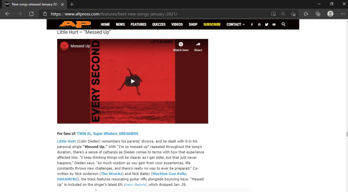 EdNPM's tweet image. EnFuego @LittleHurt is on a roll with new track #MessedUp from just released #EverySecond EP - it's been picked as a "Best New Song" by the mighty @AltPress - click and check it out! altpress.com/features/best-…