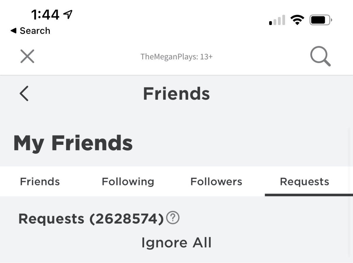 roblox friend request not showing