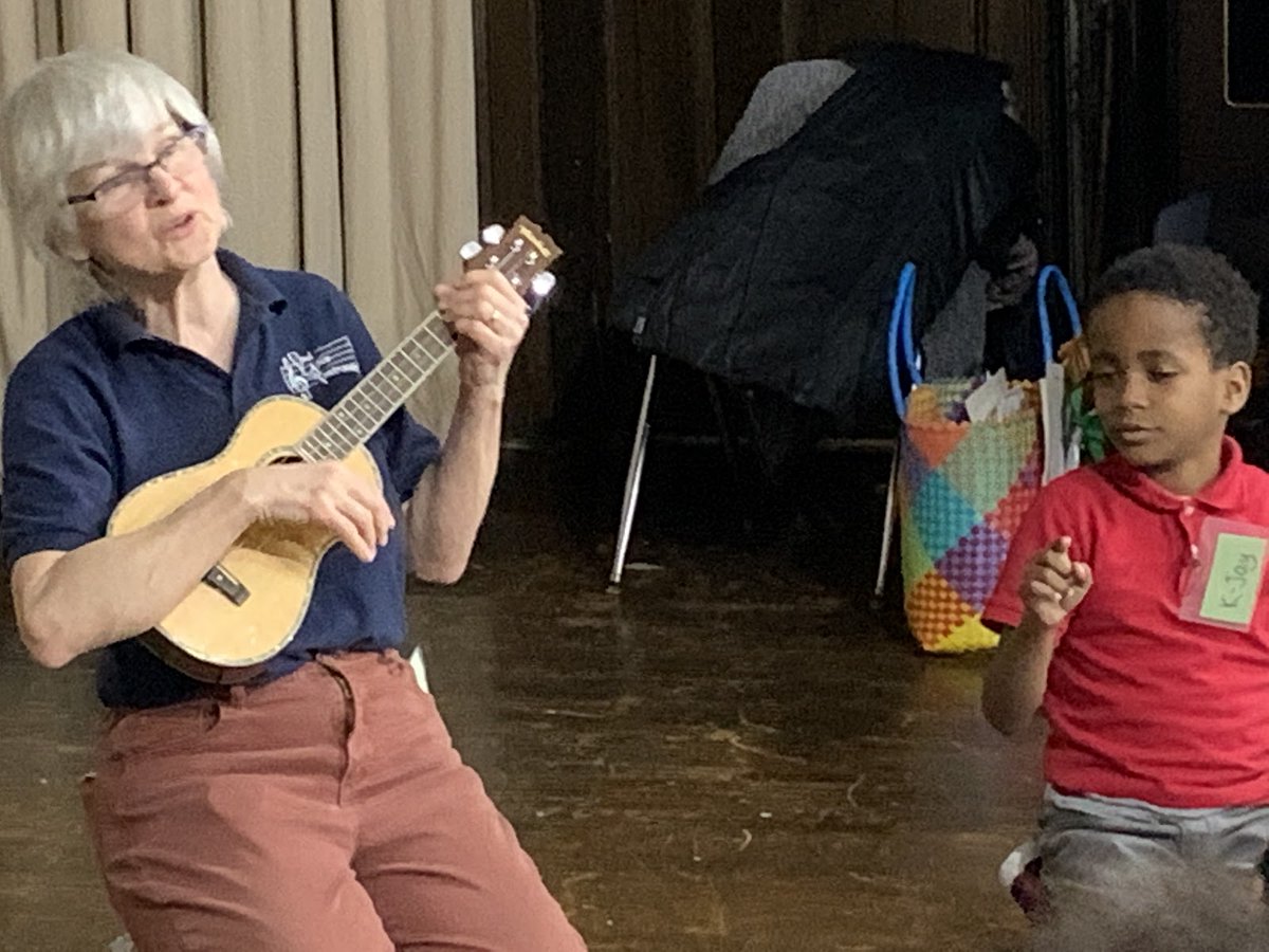 CY_Choirs's tweet photo. Happy National Ukulele Day! Teaching Artist Marlis is a music educator with many talents, one of which is playing the ukulele. Adding instrumental instruction with choral education enriches our Singers’ musical experiences. 
#nationalukuleleday #choirlife #musicmatters #cyproud https://t.co/BPKTcplVyA