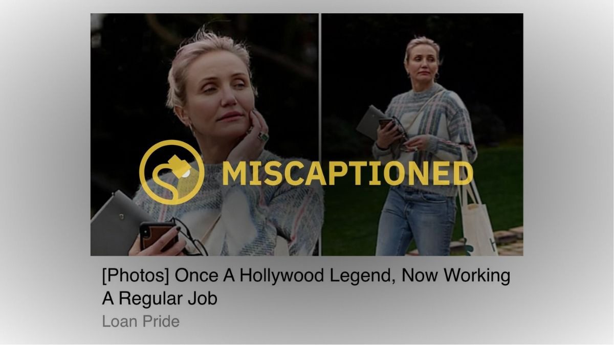 Does a Picture Show Cameron Diaz Working a 9-to-5 Job? https://t.co/iGa8CK1VOD via @Snopes #snopes https://t.co/WeX5XJjDah