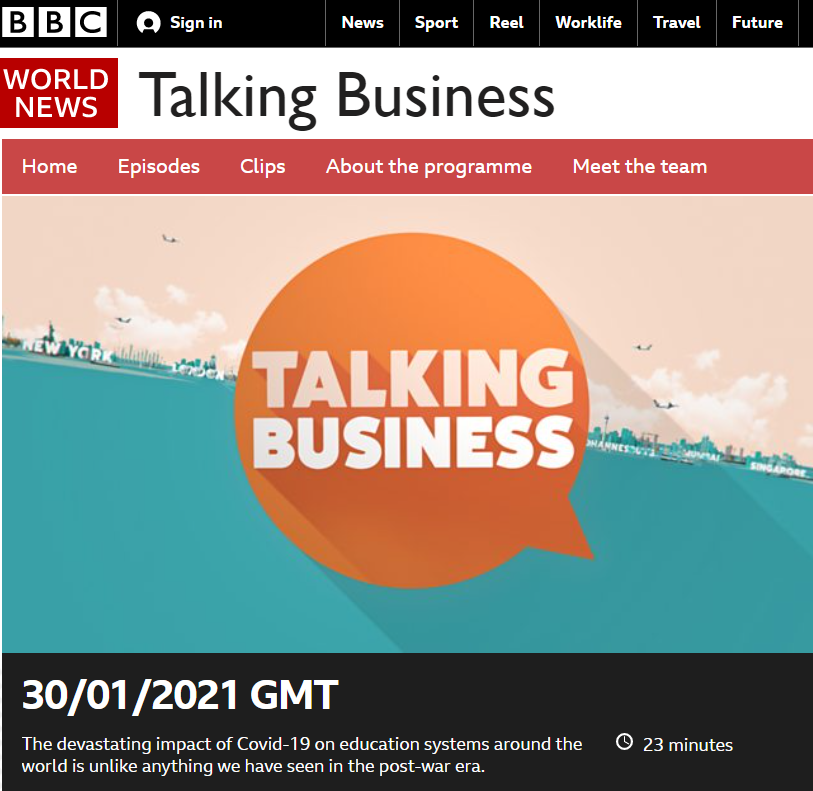 If you have <a href="/bccworldnews/">BCC WORLD NEWS</a> check out Talking Business w/<a href="/bbcaaron/">bbcaaron</a> this week where my partner in good here at <a href="/HP/">HP</a>, <a href="/MicheleMalejki/">Michele Malejki</a> joins <a href="/jeffmagg/">Jeff Maggioncalda</a> CEO of <a href="/coursera/">Coursera</a> to talk about #edtech response to COVID-19 and the great work each company is doing! #education #digitaldivide