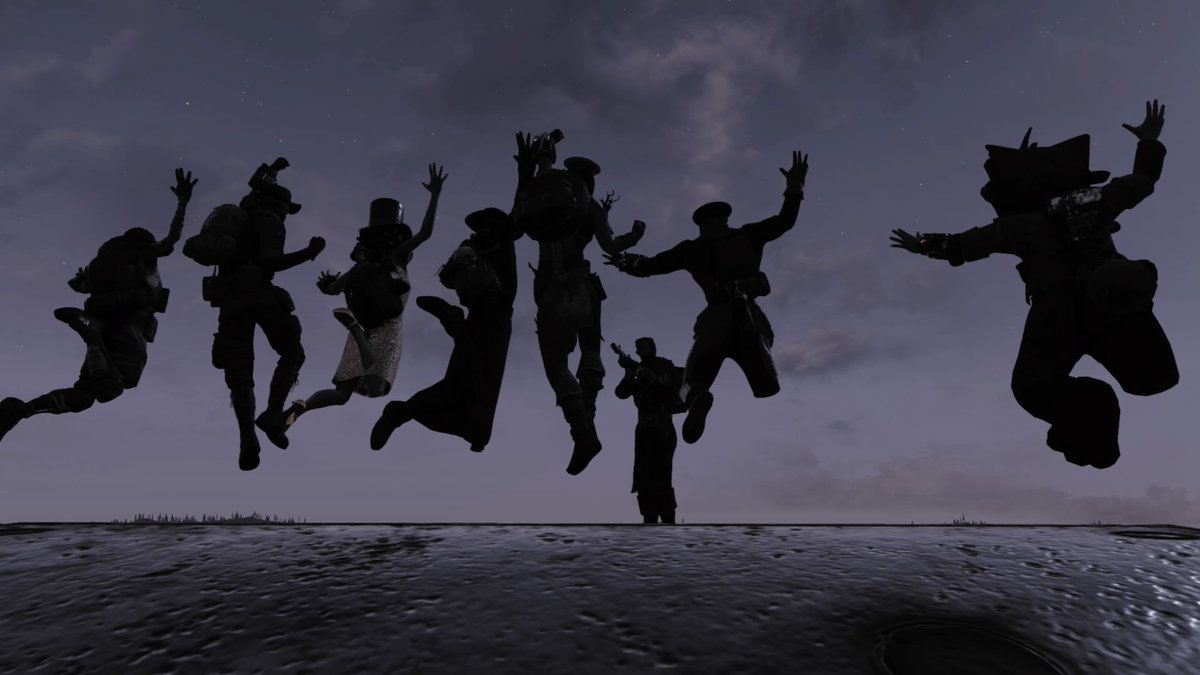 GamerGrlish's tweet photo. Last night after announcing the contest winners,  the leaders from some of your fav factions hung out for some fun! @FFive0 @VulturesThe @NukaGals @Enclave_EAF @OrderOfTheLamp @Free_StatesMil 
Thank you @WreckItRenee @SleepisforT
@FenwaTeryen &amp; more for stopping by the stream! https://t.co/jRh7GGoRhv