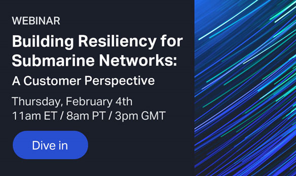 Join experts from GlobeNet, Ciena and TeleGeography on February 4th at 11:00am EST to learn how the submarine network market has been evolving with a specific focus on South America region. tinyurl.com/onf7y7va