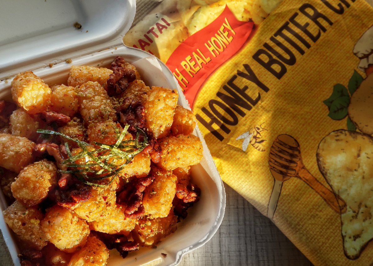 Happy #NationalTaterTotDay!! We love our tots, especially our Honey Butter Tots! Made with homemade furikake and candied walnuts!