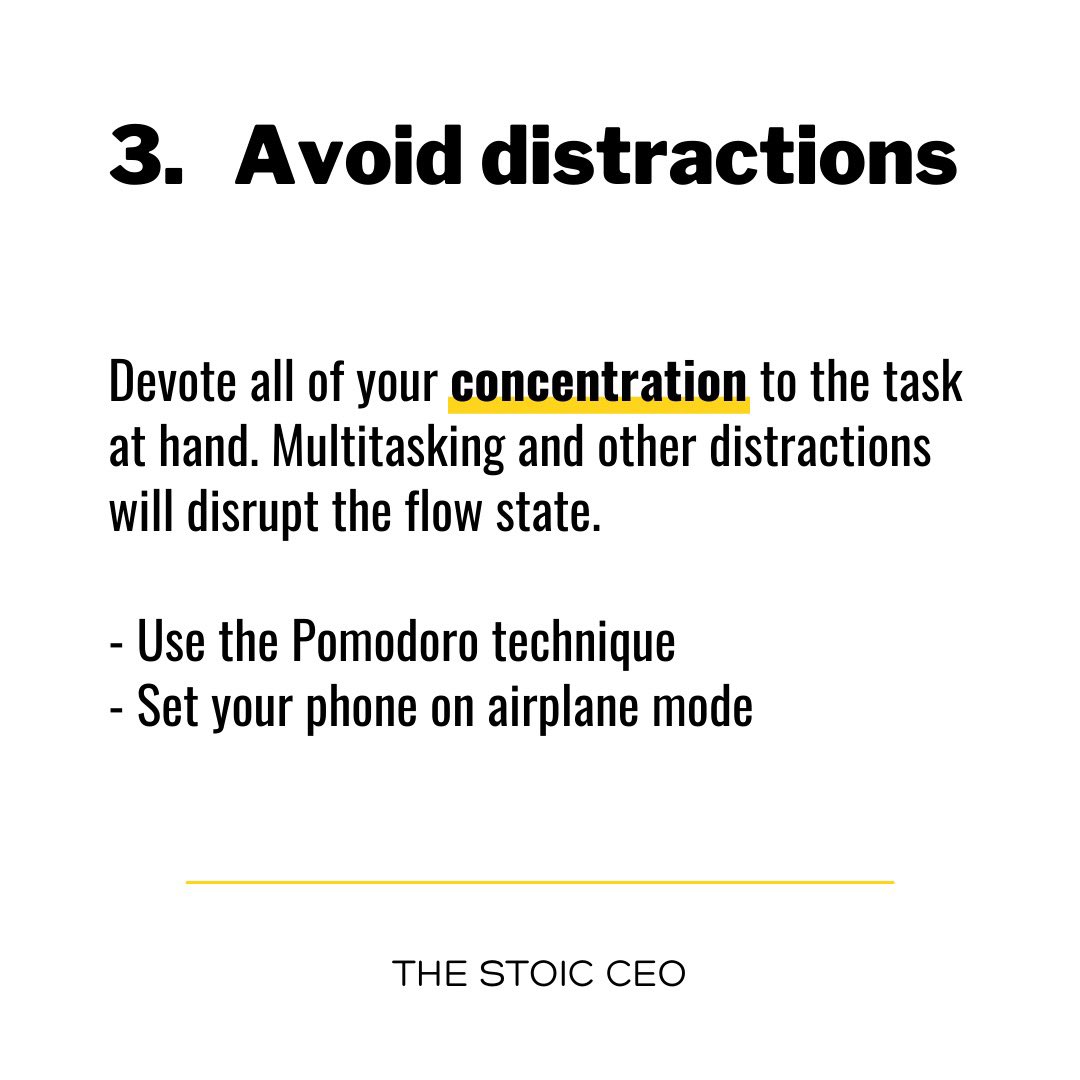 3. Utilise pomodoro and your phone’s airplane mode / do not disturb to avoid any distraction.