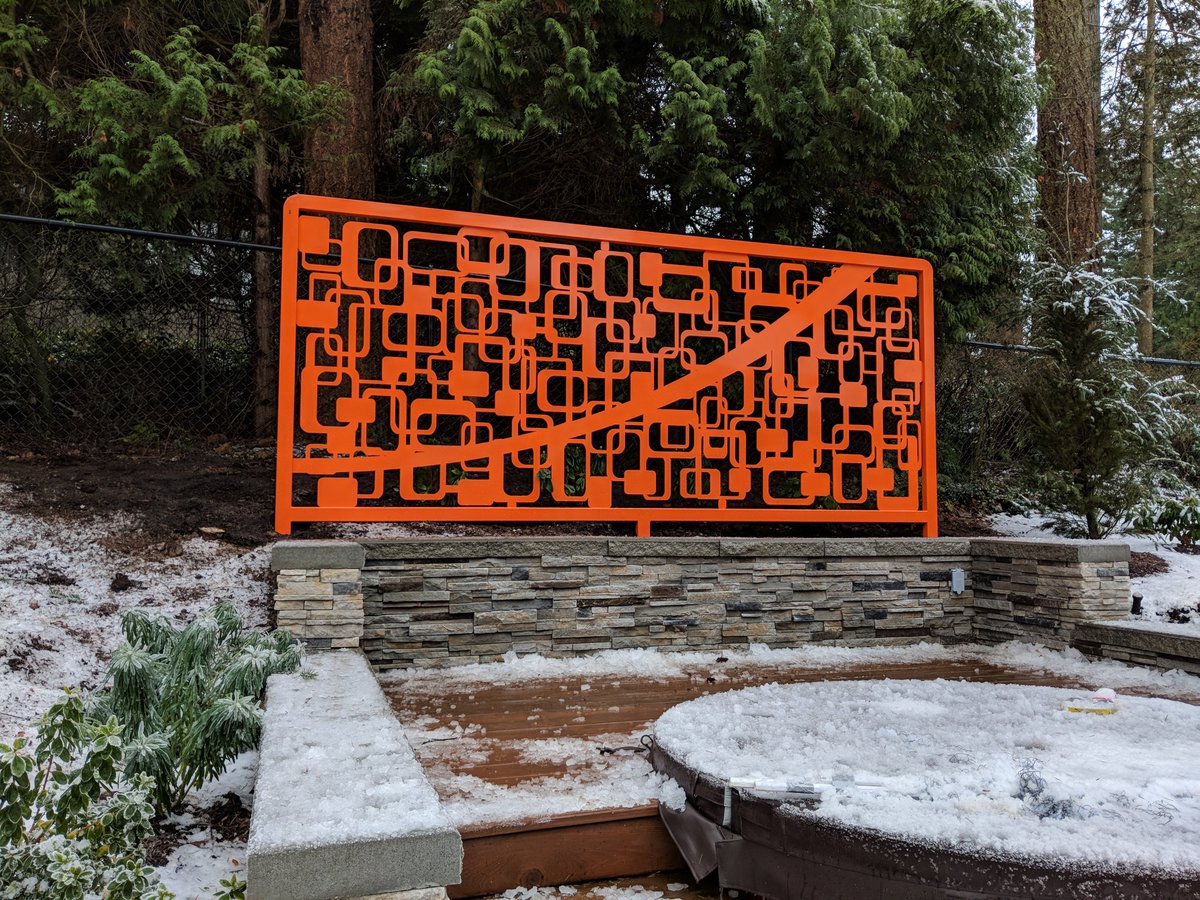 #custommetalwork #fabrication #screen #aluminum #customhome #luxuryhome #surrey #beautifulbc #manufacturing #bc #design #construction #vancouver #chba #gate #lowermainland #craftsmanship #landscaping  #metalwork <a href="/donohoedesign/">Donohoe Design</a>