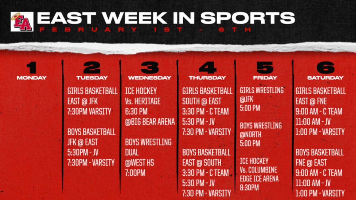 This week in sports for Denver East.