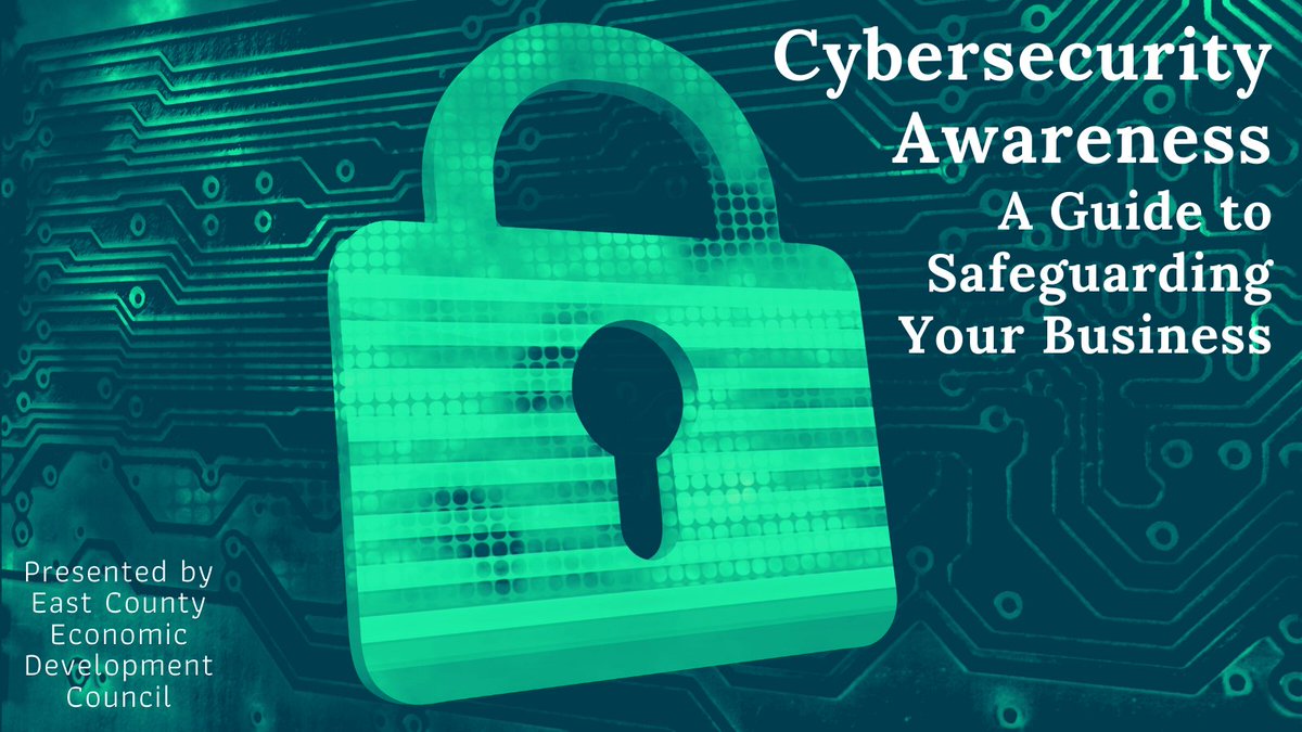 SDSBDCNetwork's tweet image. Learn the absolute latest tips for safe, secure, and effective remote working. Join us the afternoon of Feb. 4 and harness cybersecurity awareness for your business&apos; protection. ecs.page.link/uKsQX #smallbizcybersecurity @ECEDC