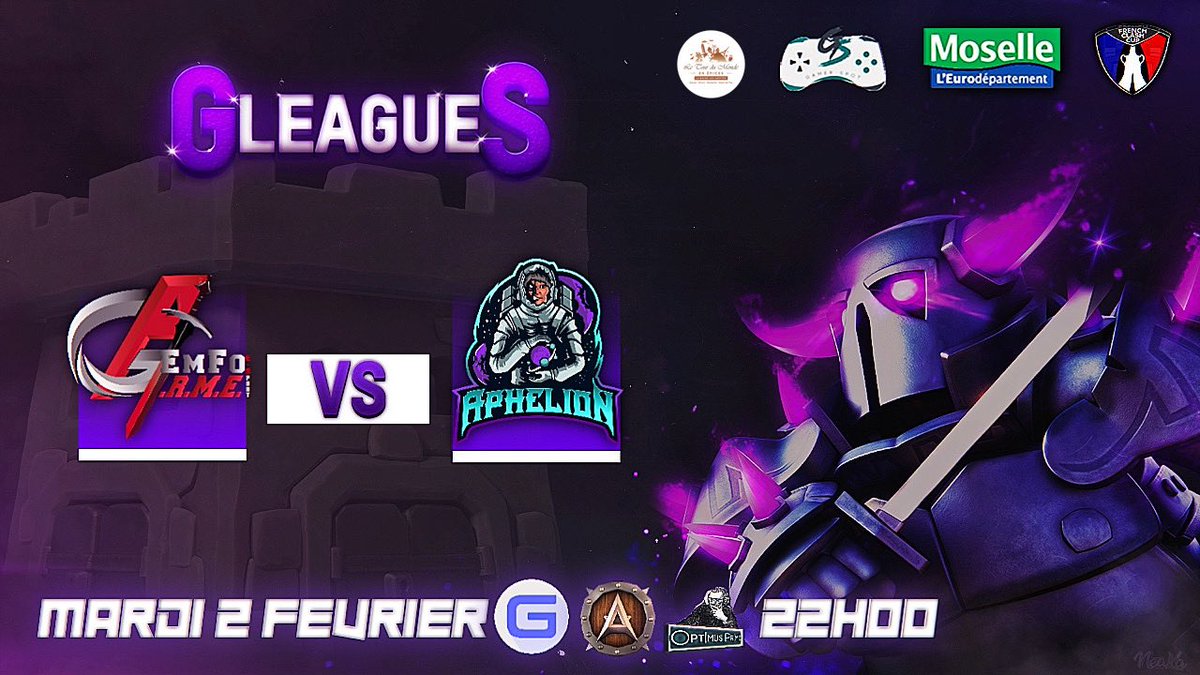 Live d'ouverture de la Gamer Spot qui s'annonce titanesque ce soir à 22h00 avec <a href="/gouloulou_coc/">Gouloulou</a> <a href="/ArsenikCoc/">Arsenik</a> &amp; <a href="/optimusprimeCOC/">Optimus Prime COC</a>! 

Au programme:

► <a href="/GEmFo_/">#GEmFo</a> 🆚 <a href="/APHeSports/">Aphelion eSports</a>

🎁 2 Giveaways offert pendant le live

🔴youtube.com/watch?v=dvdnpt…

Clash ON ! ⚔️

#GamerSpot <a href="/ClashofClansFce/">Clash of Clans FR</a>