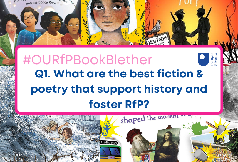 A huge welcome to this evening's  #OURfPBookBlether, the first of 2021, which has a focus on history and RfP. I'm absolutely thrilled to be hosting alongside  @Whizpoppie. The first question is below. Please make sure to include the hashtag in your responses.
