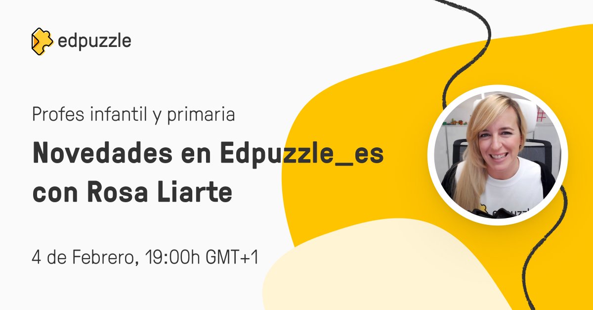 🚀 Profes de infantil y primaria 🤩 
Estreno este próximo jueves 4 de febrero a las 19h (hora España) 

➡️ ¡Youtube en directo! Novedades en #Edpuzzle con <a href="/rosaliarte/">Rosa Liarte Alcaine</a> e invitados/as especiales: <a href="/flipped_primary/">Flipped Primary APP</a> <a href="/BeatrizCerdan/">B̐̈e̐̈a̐̈t̐̈r̐̈i̐̈z̐̈ ̐̈C̐̈e̐̈r̐̈d̐̈a̐̈n̐̈</a> @mariabarcelo 

Link 👇🏽
youtu.be/jAVQoyrjJRo