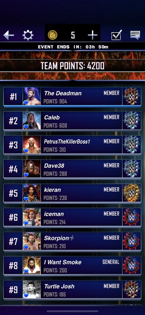 Jonatha99589670's tweet photo. Go job to the team hard grinder on the rr @RealMGxZombie1 @TheHitman_SC @carlos1_m_ @BBertrand1985 @KingTito713 #WWESuperCard https://t.co/oh408QUpXc