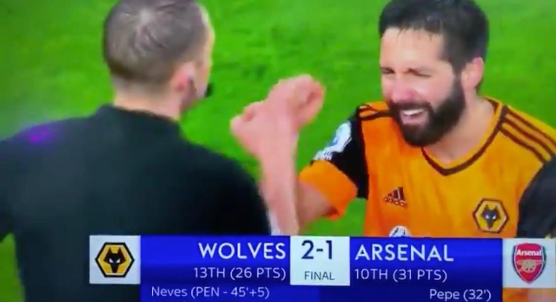 Job done. 3 points for Wolves. Hope you enjoyed that Gooners. Happy for my best mate <a href="/JoaoMoutinho/">João Moutinho</a> 👊🏼