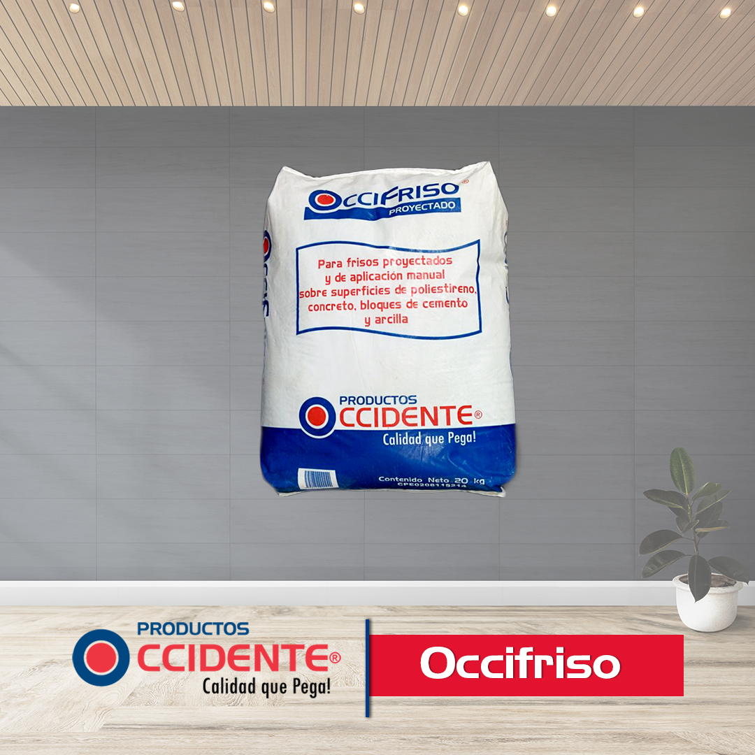 Nuestro #Occifriso es un producto destinado a un acabado más estético de la superficie de la pared, hace que sea más liso y más fácil de trabajar a la hora de aplicar la pintura o alguna decoración.