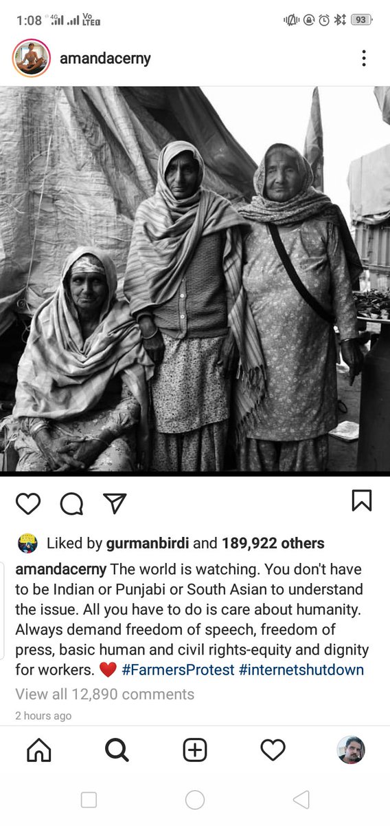 Thank you so much <a href="/AmandaCerny/">Amanda Cerny</a> for being the voice of innocent people who are getting suppressed by their own government. Thank you for saying what's RIGHT. Thanks for your reply to these clowns who licks the boots of the government for some pennies. 
We love you
India loves you