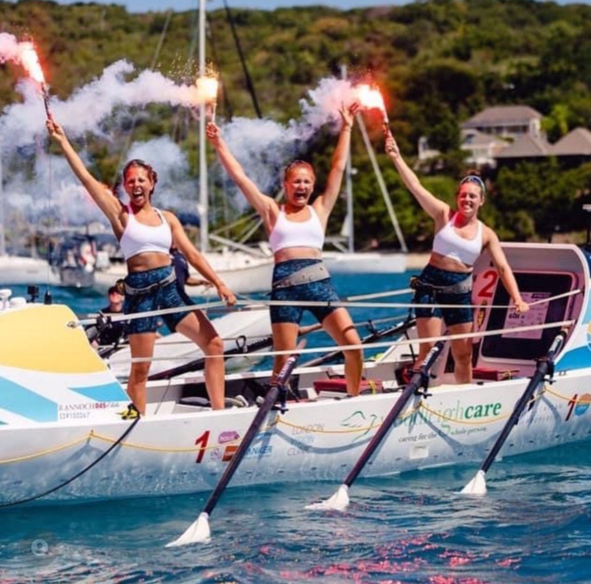 Congrats to <a href="/atlanticantics/">Atlantic Antics</a> for rowing across the atlantic!! Amazing stuff 🥂🥂 #rowing #ubbc