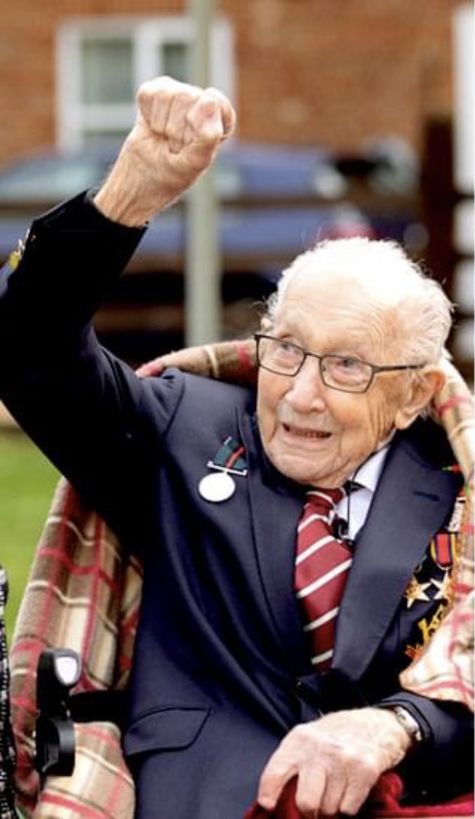 “Tommorrow will be a good day” 

Sir Captain Tom Moore 
1920-2021 
Thankyou for your duty 🙏🏻
💙💙💙