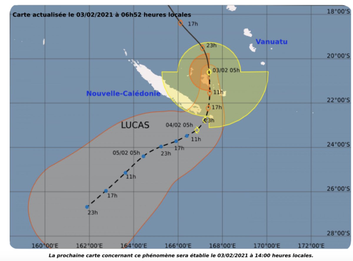 MichaelFieldNZ's tweet photo. #CycloneLucas over New Caledonia https://t.co/JUALQZpKCf