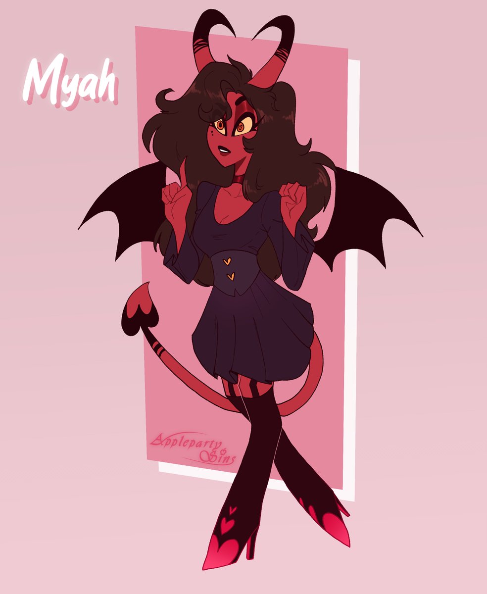 I saw people making their succubi/succubus sona and I decided to give it a try-

#HelluvaBoss #HelluvaBossOC